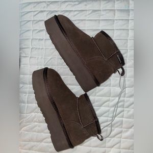 Bear paw platform booties